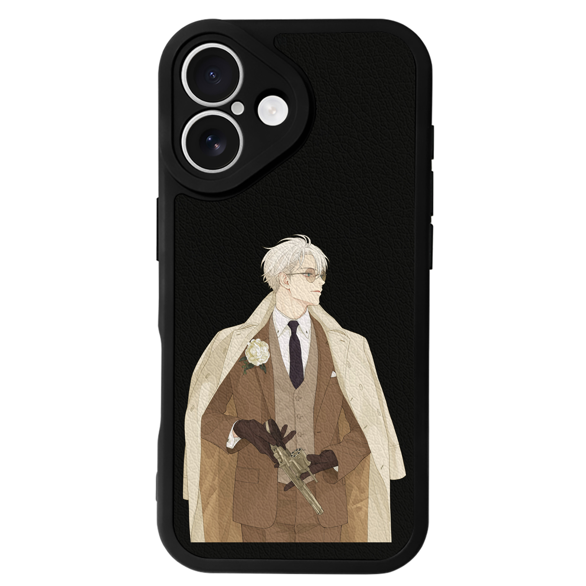 （画像用） 呪術廻戦 Jujutsu Kaisen 【iPhone 16シリーズ対応】シリコンスマホケース（レザー調） 材質：シリコン